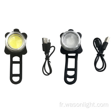 COB Led USB Rechargeable Bike Light Set